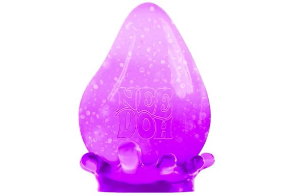 NeeDoh Dream Drop - Sensory Squeeze Toy with Dreamy Smooth Squeeze - 3" Tall - Purple