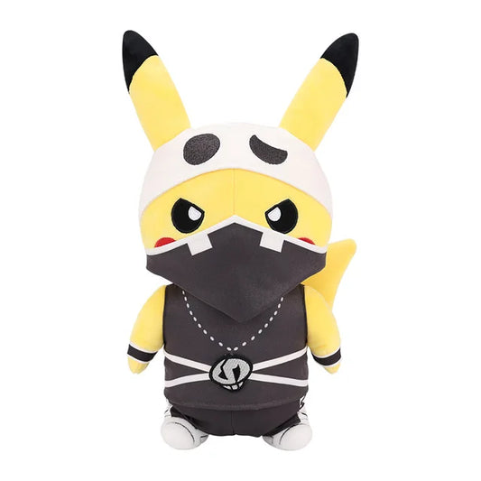 Villain Costume Pikachu Plush Toy Team Skull 28CM