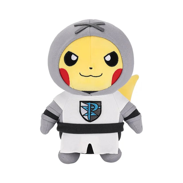 Villain Costume Pikachu Plush Toy Team Plasma 28CM