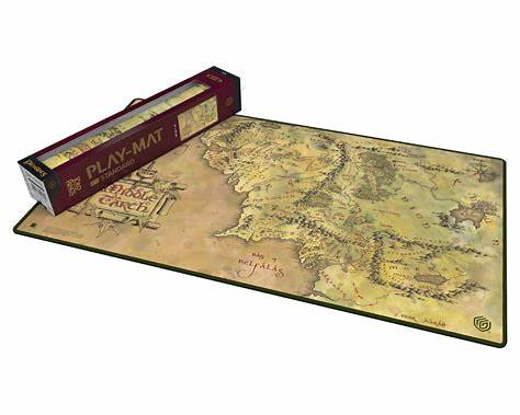 Ultimate Guard The Lord of the Rings Places of Middle-earth Oversized Play-Mat 61x61cm | Official LOTR Gaming Mat | Stitched Edges | Anti-Slip Rubber Backing