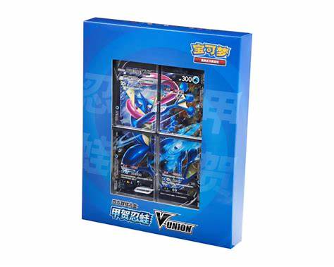 Pokémon TCG Greninja V-UNION Binder Collection Box (Simplified Chinese) – Includes 4 Greninja V-UNION Promo Cards & Greninja Card Binder