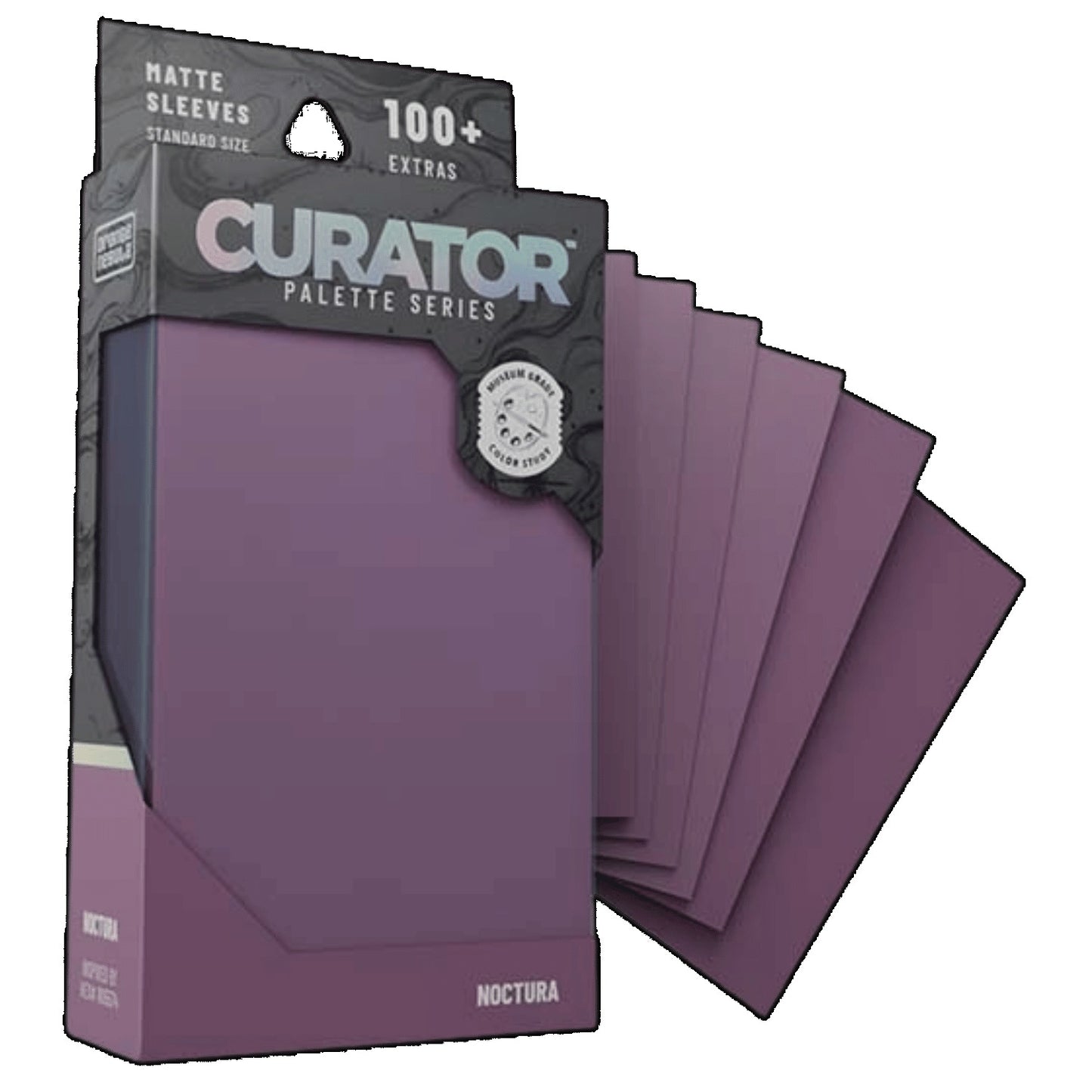 Curator Palette Series Matte Standard Size Trading Card Sleeves, Noctura, 100 Count