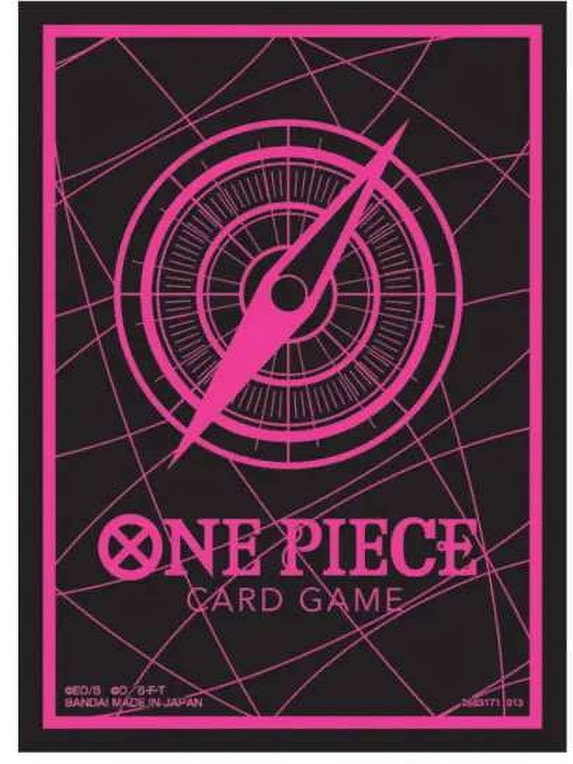 One Piece Card Game Official Sleeves: Assortment 6 - Standard Black X Pink (70-Pack)