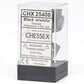 Chessex Dice: Opaque Polyhedral Set Black/White (7)