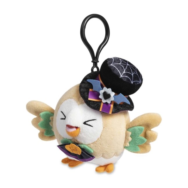 Pokemon Center Rowlet Pokemon Halloween Poké Plush Key Chain