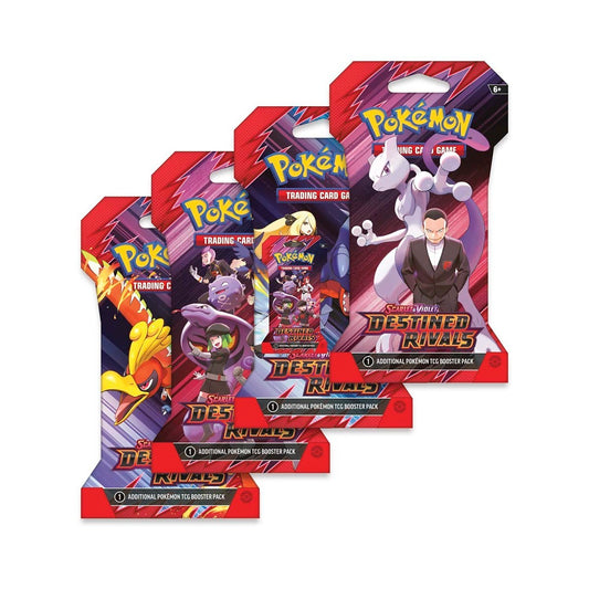 Pokemon TCG - Scarlet & Violet: Destined Rivals - 8 Booster Pack Lot - 80 Cards