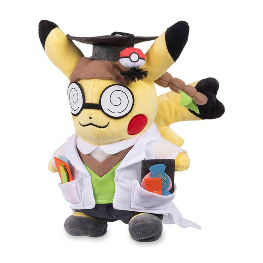 Pokemon Center Cosplay Pikachu: Pikachu, Ph.D. Poké Plush - 10 ½ In.