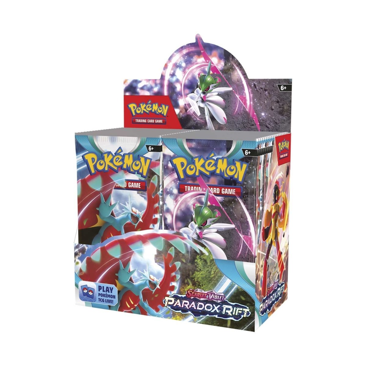 pokemon scarlet and violet booster box case POKEMON TCG: SCARLET AND VIOLET: PARADOX RIFT: BOOSTER DISPLAY CASE (6 – Collectors Emporium NY