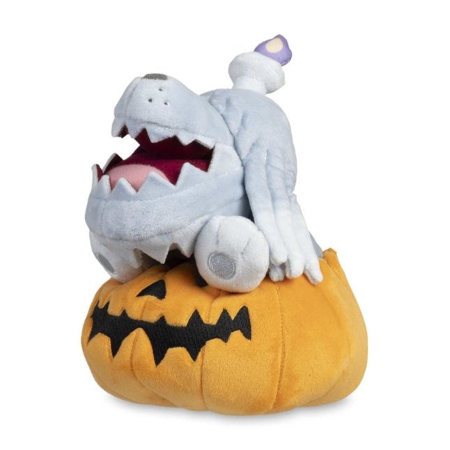 Pokemon Center: Pokemon Tricks & Treats 2023: Greavard Wearing Houndstone Pumpkin Plush - 8 ¾ In.