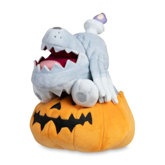 Pokemon Center: Pokemon Tricks & Treats 2023: Greavard Wearing Houndstone Pumpkin Plush - 8 ¾ In.