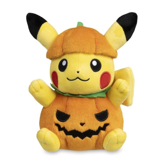 Pokemon Center: Pokemon Tricks & Treats 2023: Pikachu Wearing Pumpkin Costume Plush - 8 ¼ in.