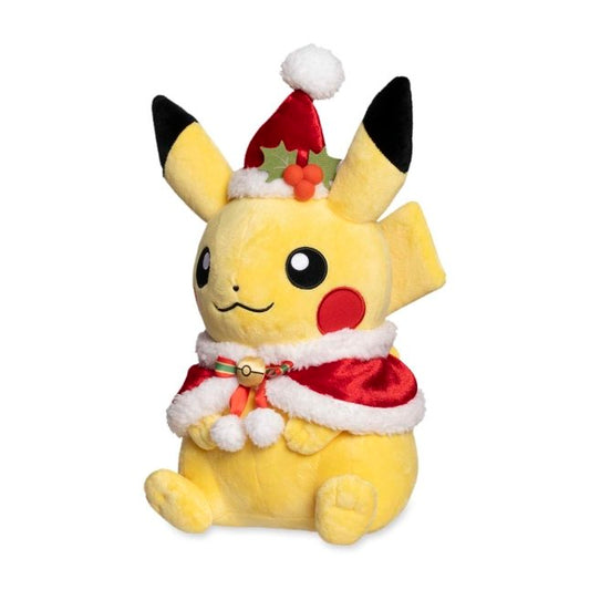 Pokemon Center: Pikachu with Holiday Cape & Hat Pokemon Holiday Plush - 14 In.