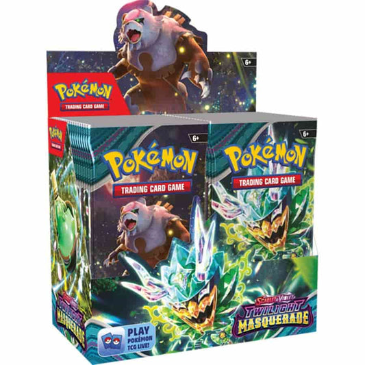 POKEMON TCG: SCARLET AND VIOLET TWILIGHT MASQUERADE BOOSTER BOX CASE (6CT) PREORDER: RELEASE DATE - 05/24/2024