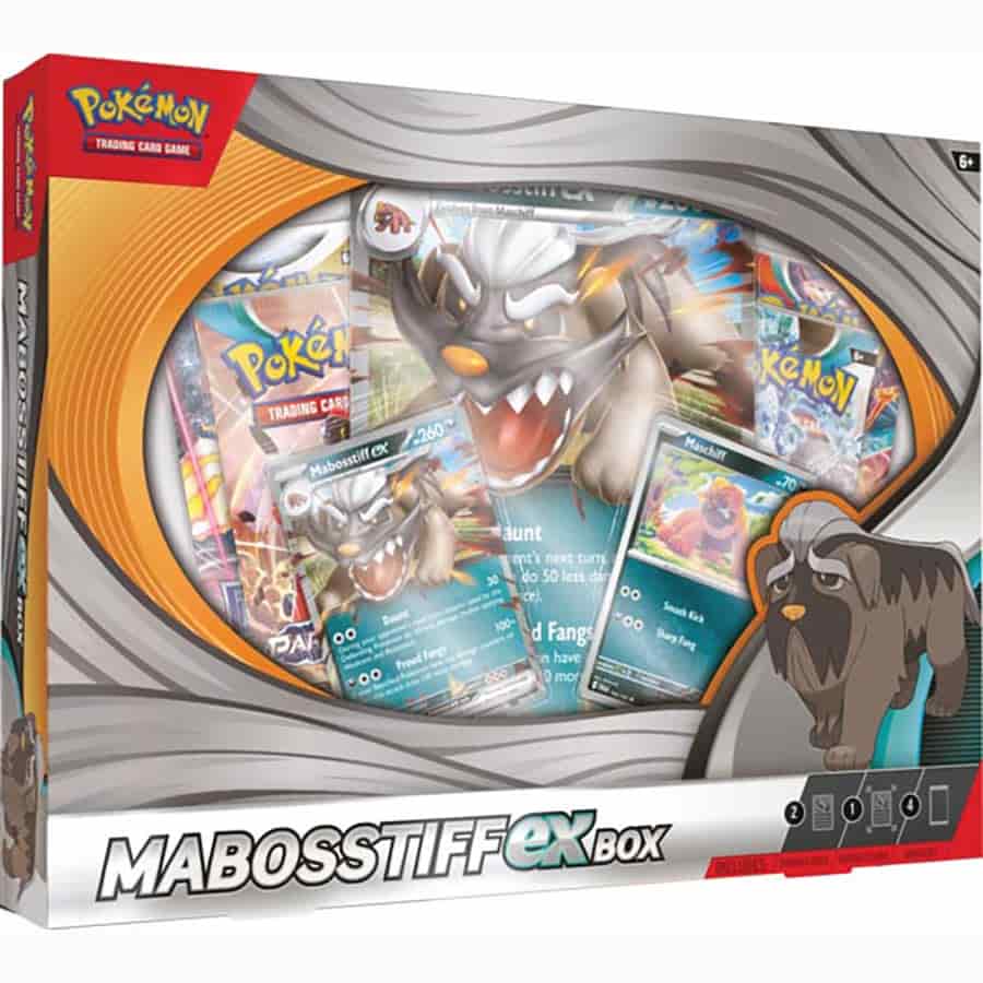 Pokemon TCG: MABOSSTIFF EX Box - 4 Packs, Promos