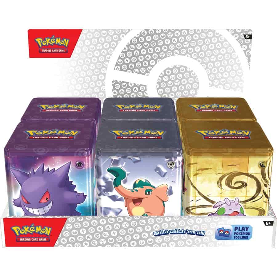 POKEMON TCG: 2024 Q1 STACKING TINS DISPLAY (6 TINS)