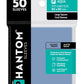 Phantom Sleeves: "Aqua Size" (80mm x 80mm) - Gloss/Matte (50) (Compatible with: Large Square Card Sleeves)
