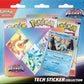 Pokemon TCG: Scarlet & Violet—Prismatic Evolutions Tech Sticker Collection – Glaceon (1 Foil Promo Card & 3 Booster Packs)