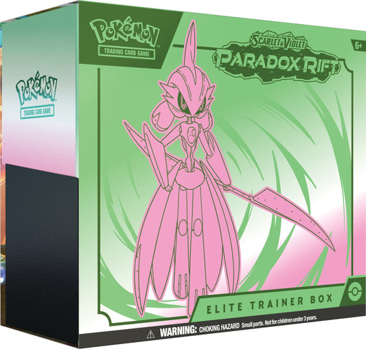 POKEMON TCG: SCARLET AND VIOLET: PARADOX RIFT: ELITE TRAINER BOX - Iron Valiant Preorder - Release: 11/03/2023
