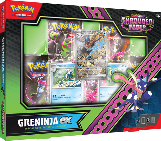 POKEMON TCG: SCARLET AND VIOLET: SHROUDED FABLE GRENINJA EX SPECIAL ILLUSTRATION COLLECTION PREORDER - RELEASE DATE: 08/02/2024