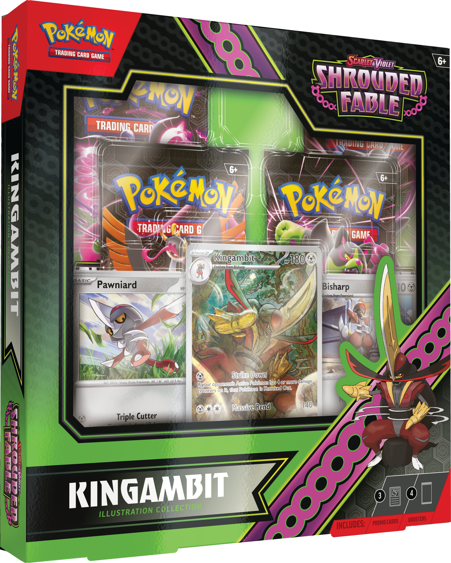 POKEMON TCG: SCARLET AND VIOLET SHROUDED FABLE: KINGAMBIT ILLUSTRATION COLLECTION CASE (6CT) PREORDER - RELEASE DATE: 08/02/2024