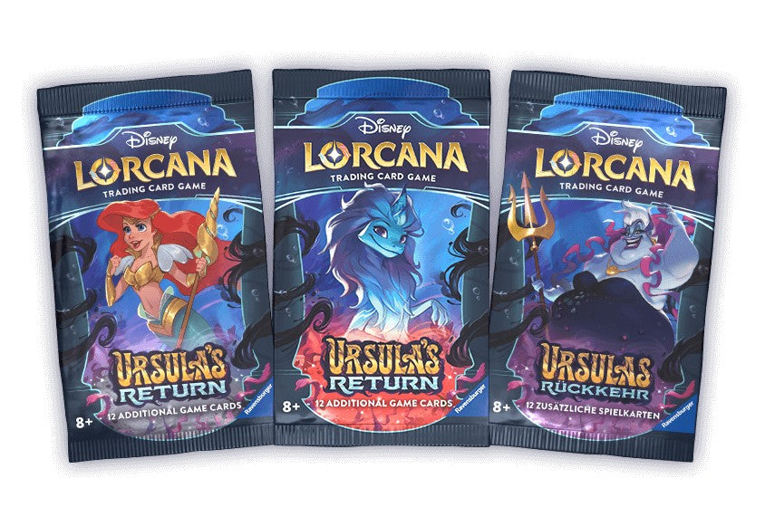 Lorcana TCG: Ursula's Return: Booster Pack (3 PACKS) PREORDER: RELEASE DATE - 05/31/2024