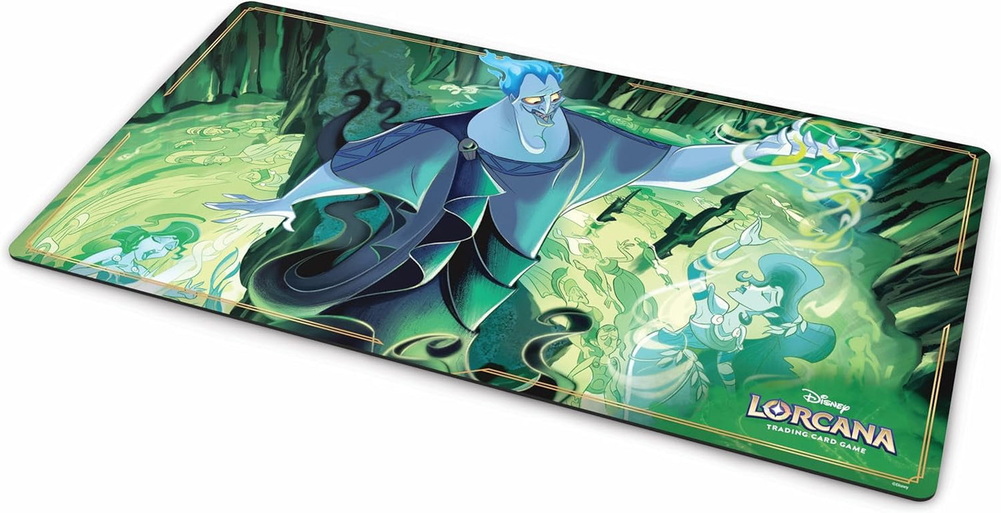 Ravensburger Disney Lorcana TCG Playmat Featuring Hades - Double Dealer | Protects Cards | Versatile Game, Desk, or Mouse Pad | Durable Non-Slip Surface | Suitable for Ages 8+