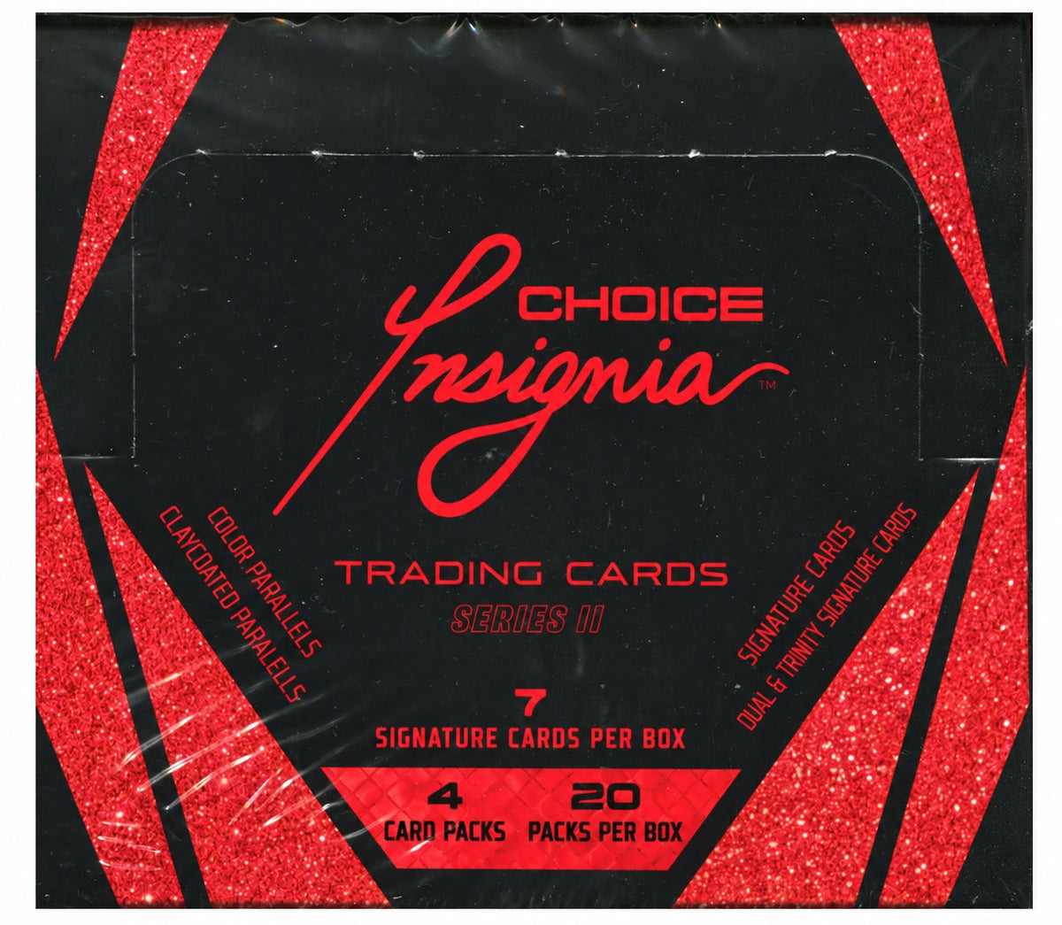 2026 Choice Insignia Series II Multi-Sport Trading Cards Hobby Box - 20 Packs, 4 Cards Per Pack, 7 Autographs