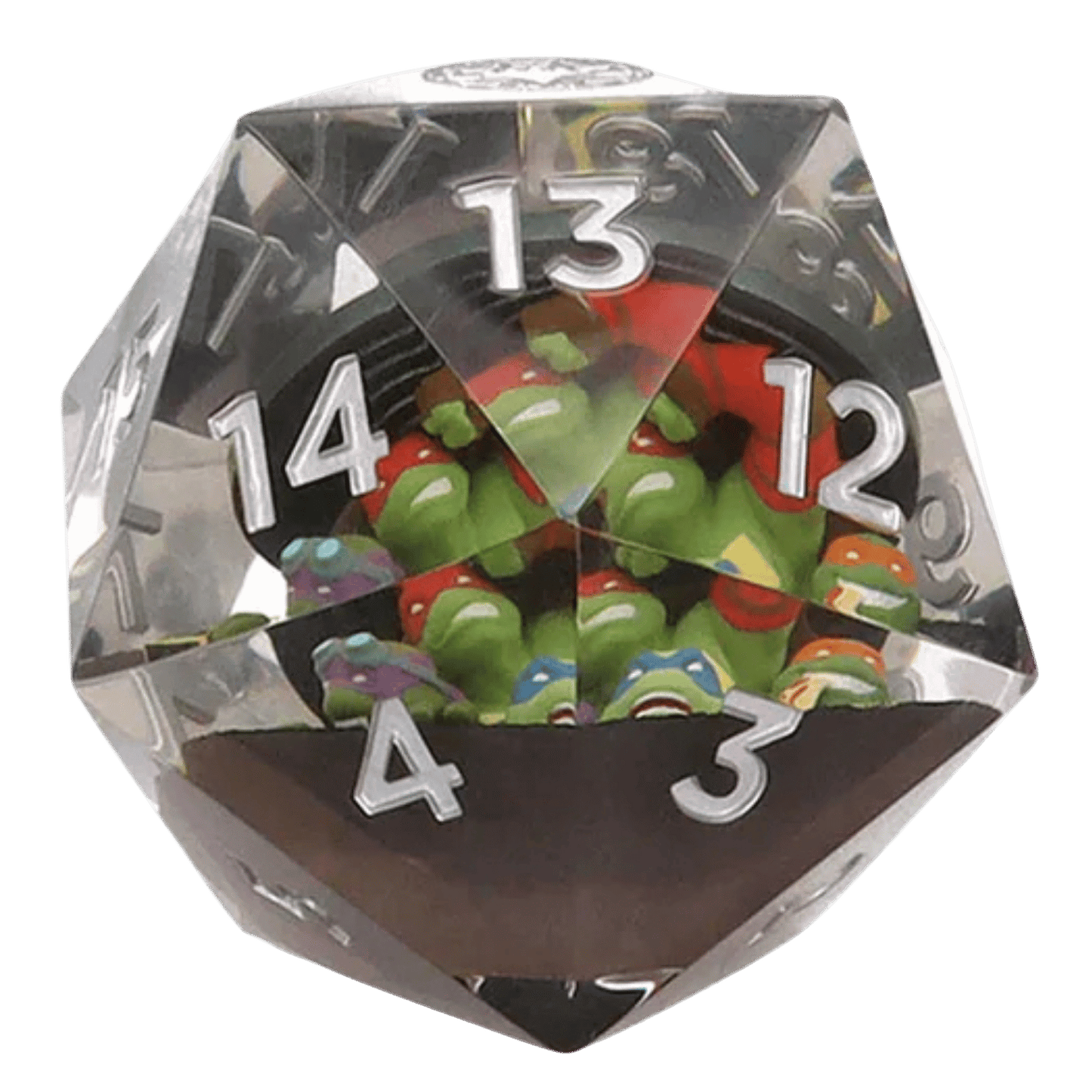 Magic: The Gathering x Teenage Mutant Ninja Turtles 55mm D20 Spindown Life Counter | Oversized Collectible Gaming Accessory by Sirius Dice