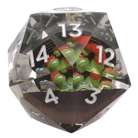 Magic: The Gathering x Teenage Mutant Ninja Turtles 55mm D20 Spindown Life Counter | Oversized Collectible Gaming Accessory by Sirius Dice