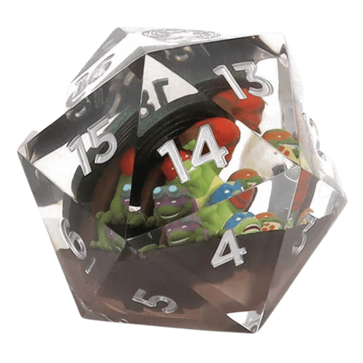 Magic: The Gathering x Teenage Mutant Ninja Turtles 55mm D20 Spindown Life Counter | Oversized Collectible Gaming Accessory by Sirius Dice