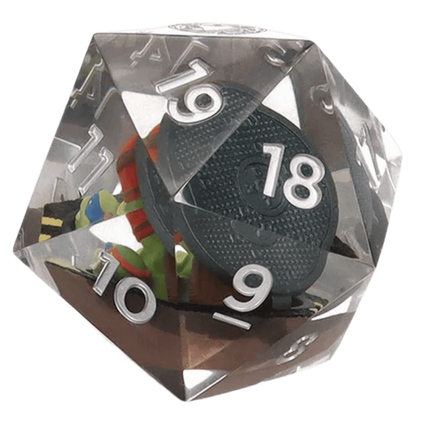 Magic: The Gathering x Teenage Mutant Ninja Turtles 55mm D20 Spindown Life Counter | Oversized Collectible Gaming Accessory by Sirius Dice