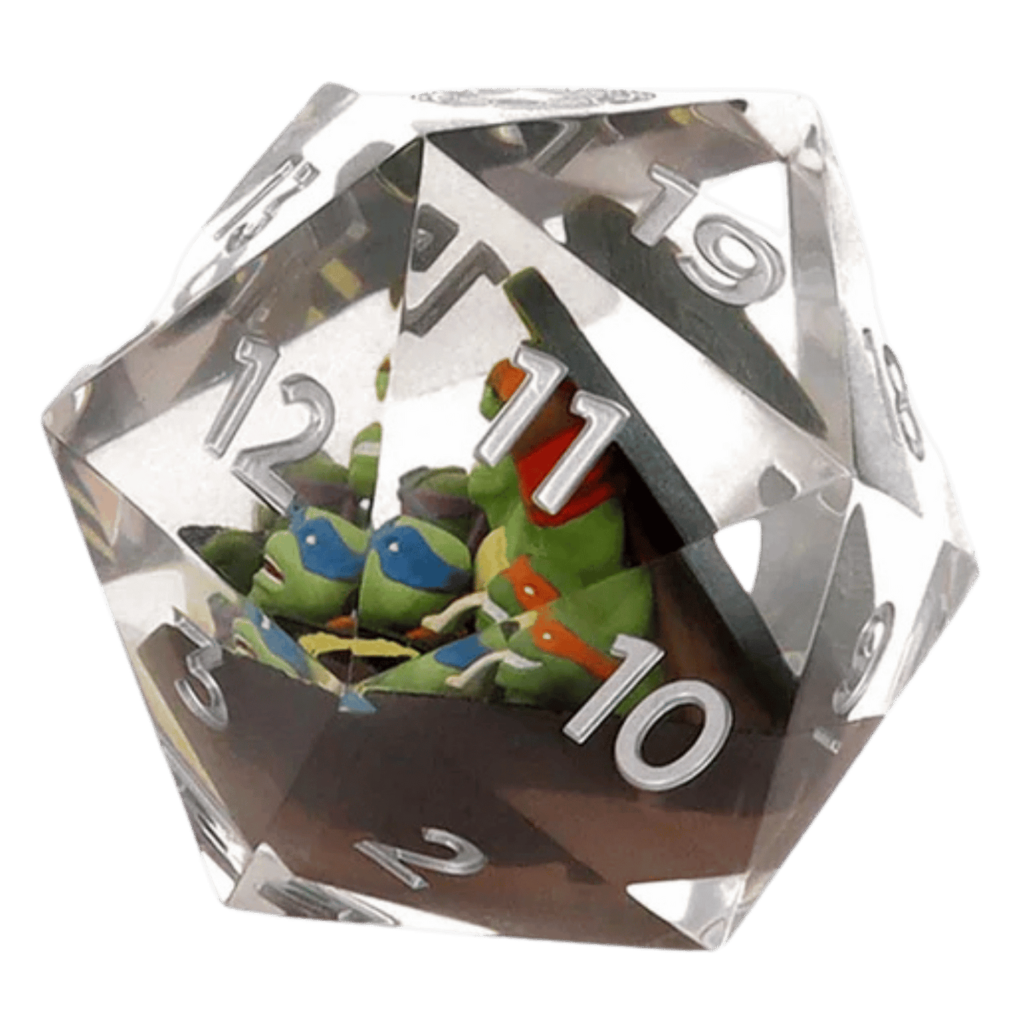 Magic: The Gathering x Teenage Mutant Ninja Turtles 55mm D20 Spindown Life Counter | Oversized Collectible Gaming Accessory by Sirius Dice