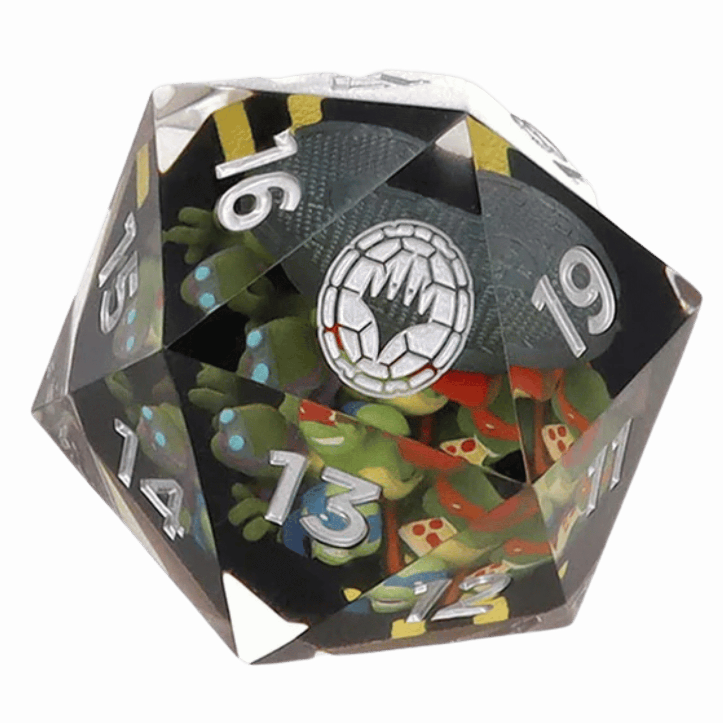 Magic: The Gathering x Teenage Mutant Ninja Turtles 55mm D20 Spindown Life Counter | Oversized Collectible Gaming Accessory by Sirius Dice