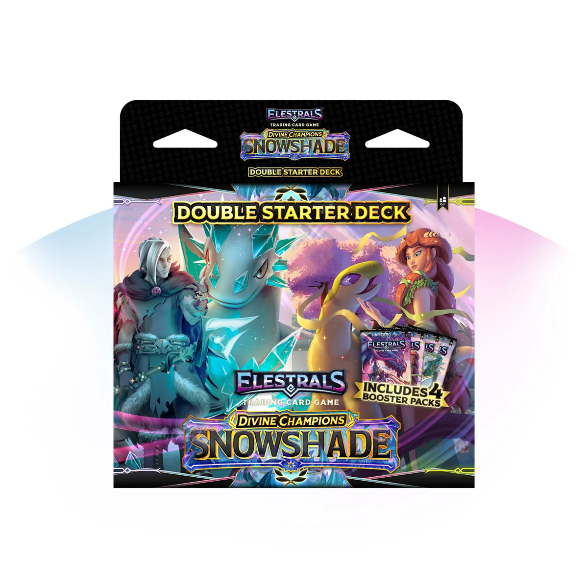 Elestrals TCG Divine Champions Snowshade Hades vs. Demeter Double Starter Deck – 2 Ready-to-Play 60-Card Decks, 4 Booster Packs, Trading Card Game for 2 Players