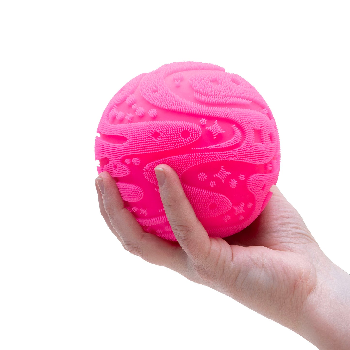 NeeDoh Fuzz Ball - Sensory Squeeze Toy - Pink