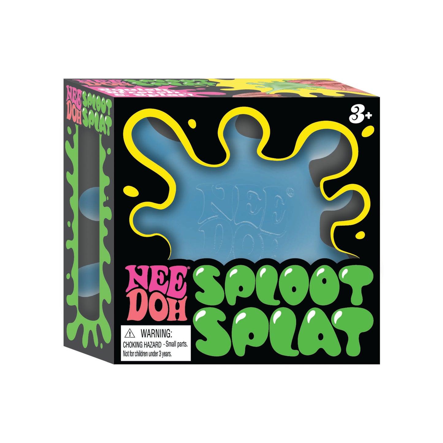 NeeDoh SplootSplat -The Splat that Sploots - Sensory Toy to Squish, Squeeze, and Pull - Blue