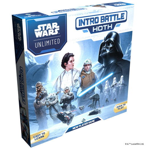 Star Wars: Unlimited TCG - Intro Battle Hoth - Easy-to-Learn Trading Card Game Starter Set with Pre-Built Vader & Leia Decks for Kids & Adults, Ages 12+, 2+ Players, 20 Min Playtime - Presale Ships 10/03/2025