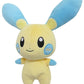 Sanei Pokemon All Star Series - PP70 - Minun Stuffed Plush, Yellow, Blue, 6.5"