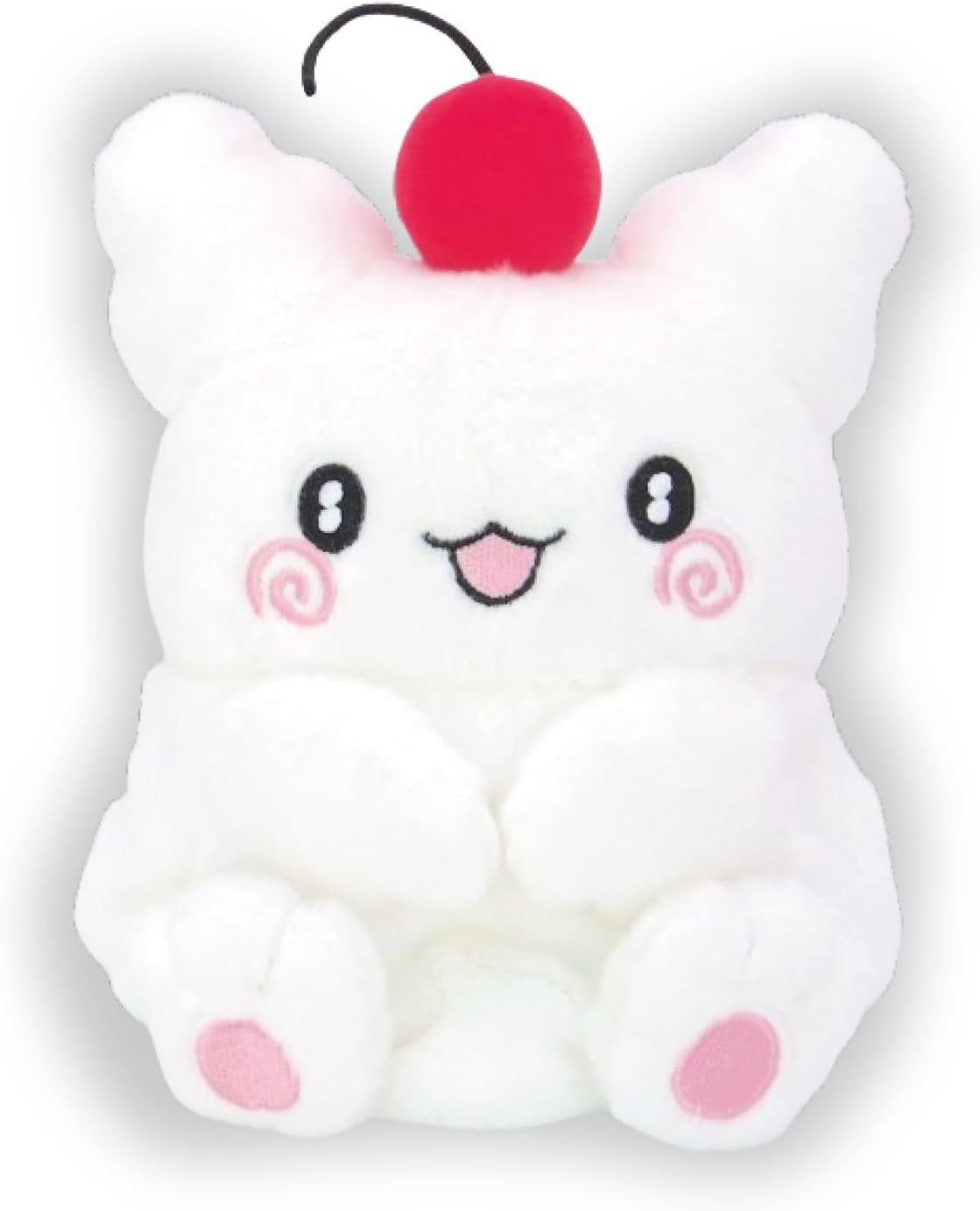 Sanrio Hanamaru Ghost Fluffy Plush 205490-25 H 15 x W 14.5 x D 12 cm