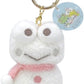 Sanrio Kerokeroppi Carabiner Mascot, Kerokeroppi x Frog Pickle, Snowman, H3.3 x W 2.4 x D 1.8 inches (8.5 x 6 x 4.5 cm)