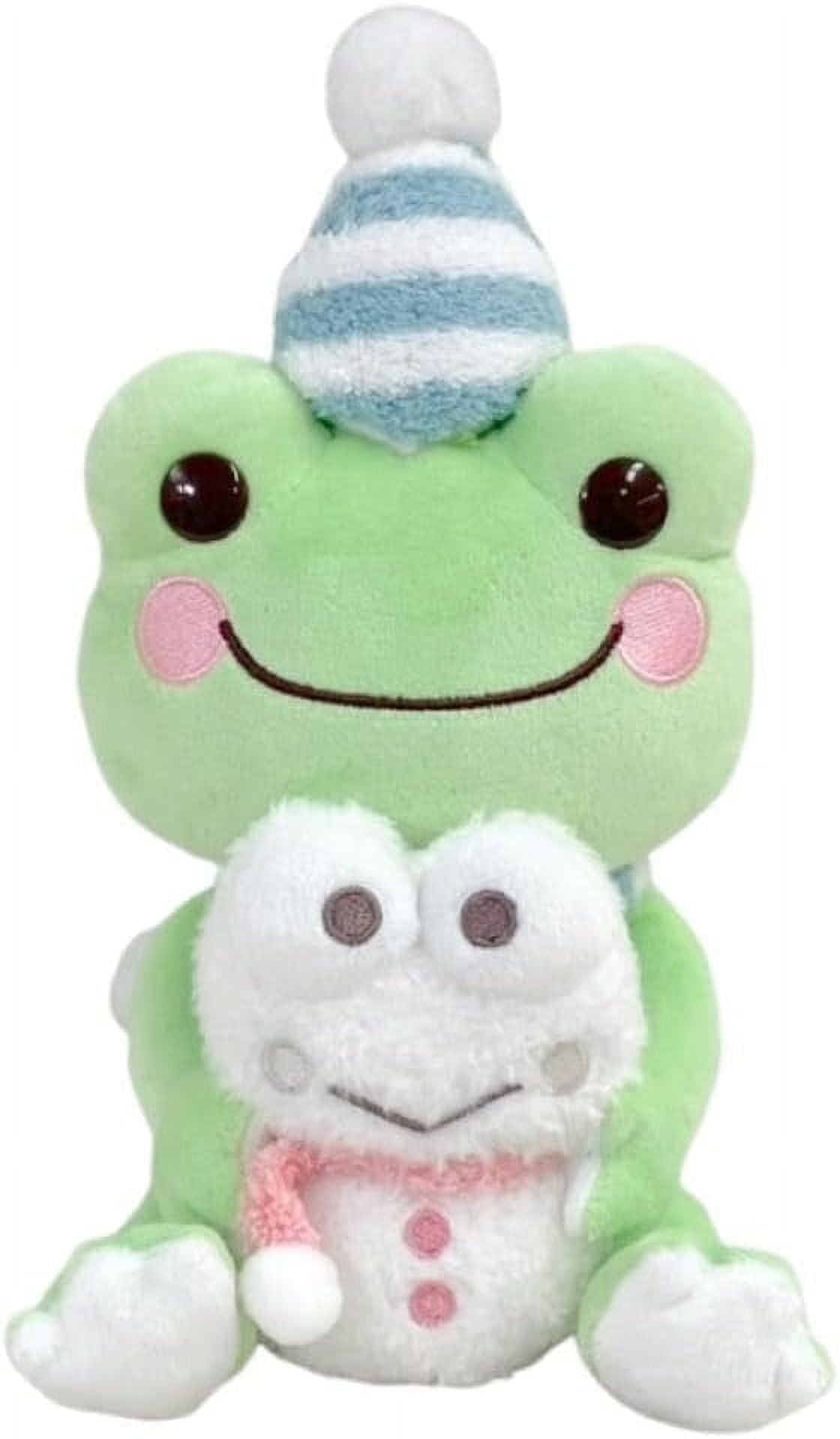 Sanrio Kerokeroppi x Frog Pickles Snowman Plush Toy S 204318-24 H 18 x W 11 x D 13 cm