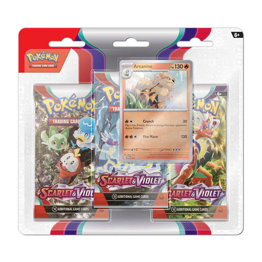 Pokemon TCG: Scarlet & Violet 3-Pack Blister (Random Promo)