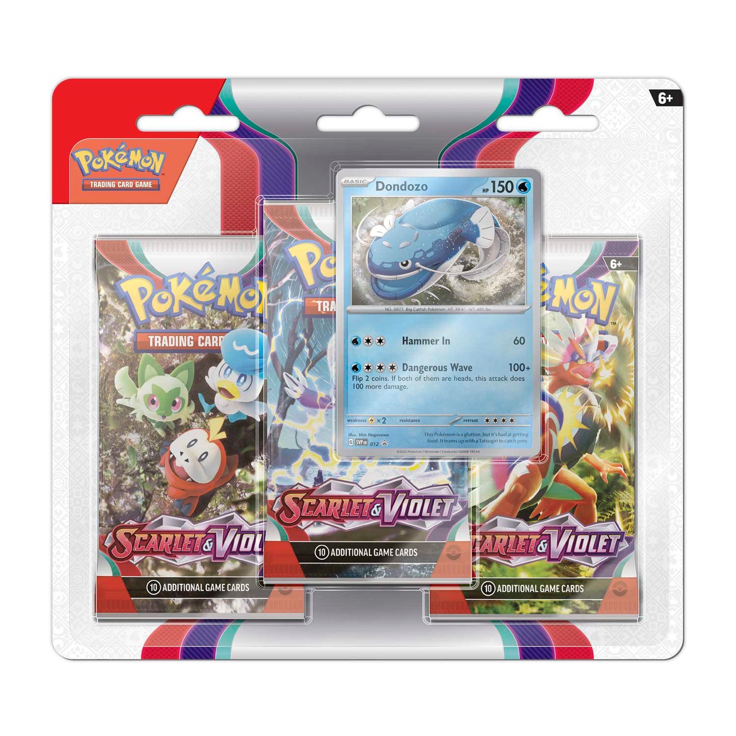 Pokemon TCG: Scarlet & Violet 3-Pack Blister (Random Promo)