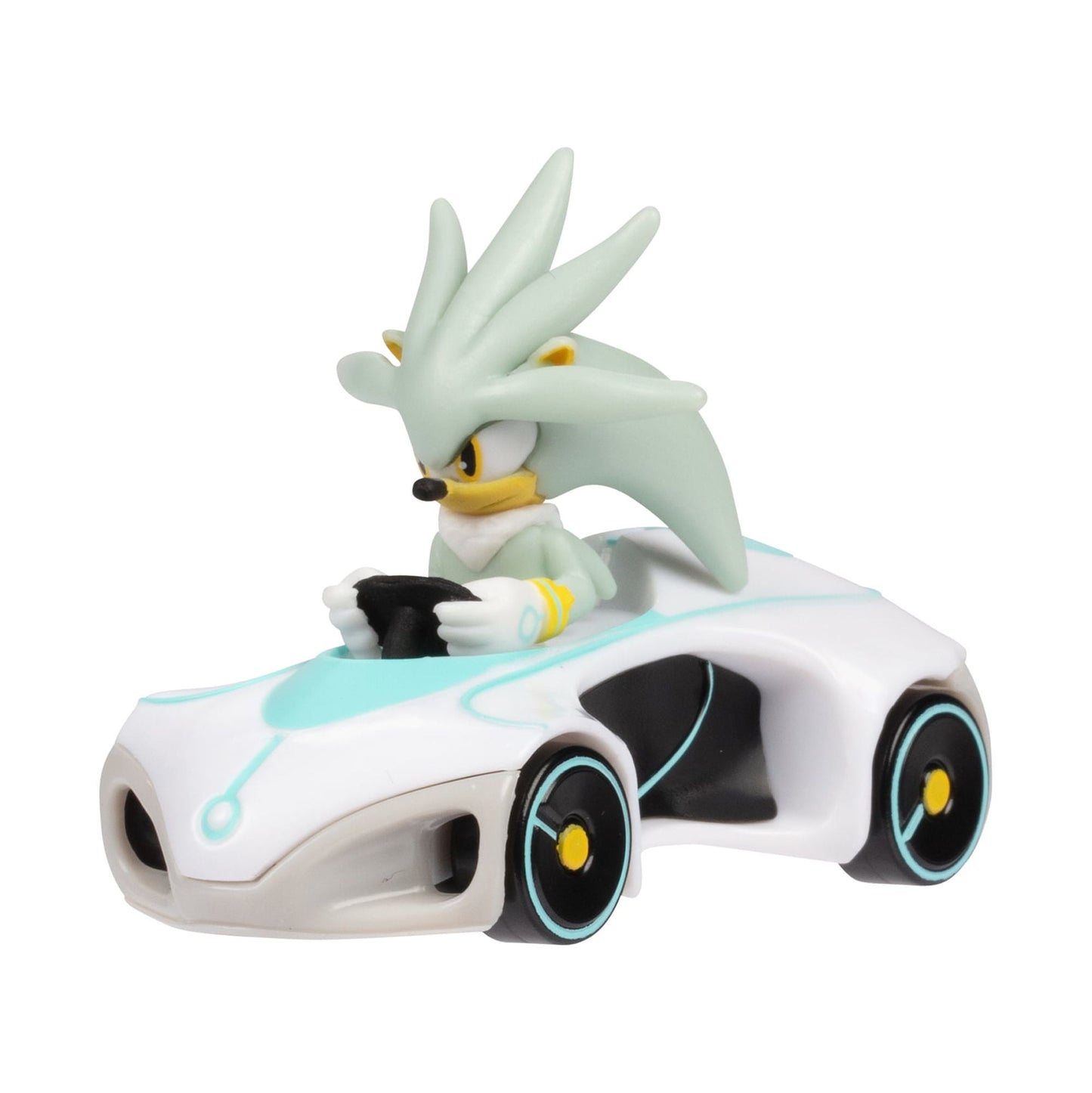 Sonic the Hedgehog 2.5" - Team Racing Silver Diecast Vehicle [Lightron]