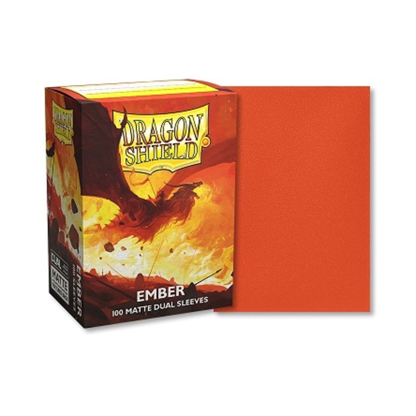 Dragon Shield Dual Matte Ember Standard Size 100 ct Card Sleeves Individual Pack
