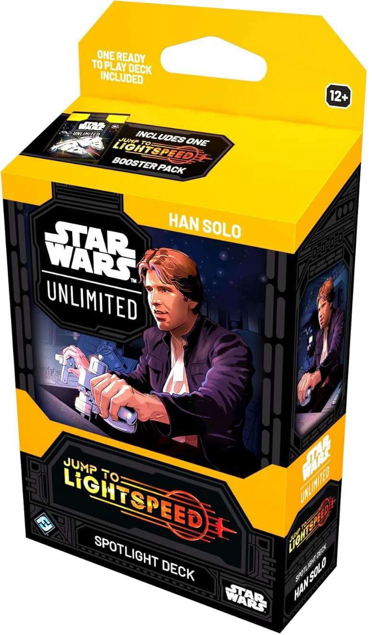 Star Wars: Unlimited TCG Jump to Lightspeed Han Solo Spotlight Deck - Ready-to-Play 50-Card Deck with Exclusive Cards! Ages 12+, 2+ Players, 20 Minute Playtime