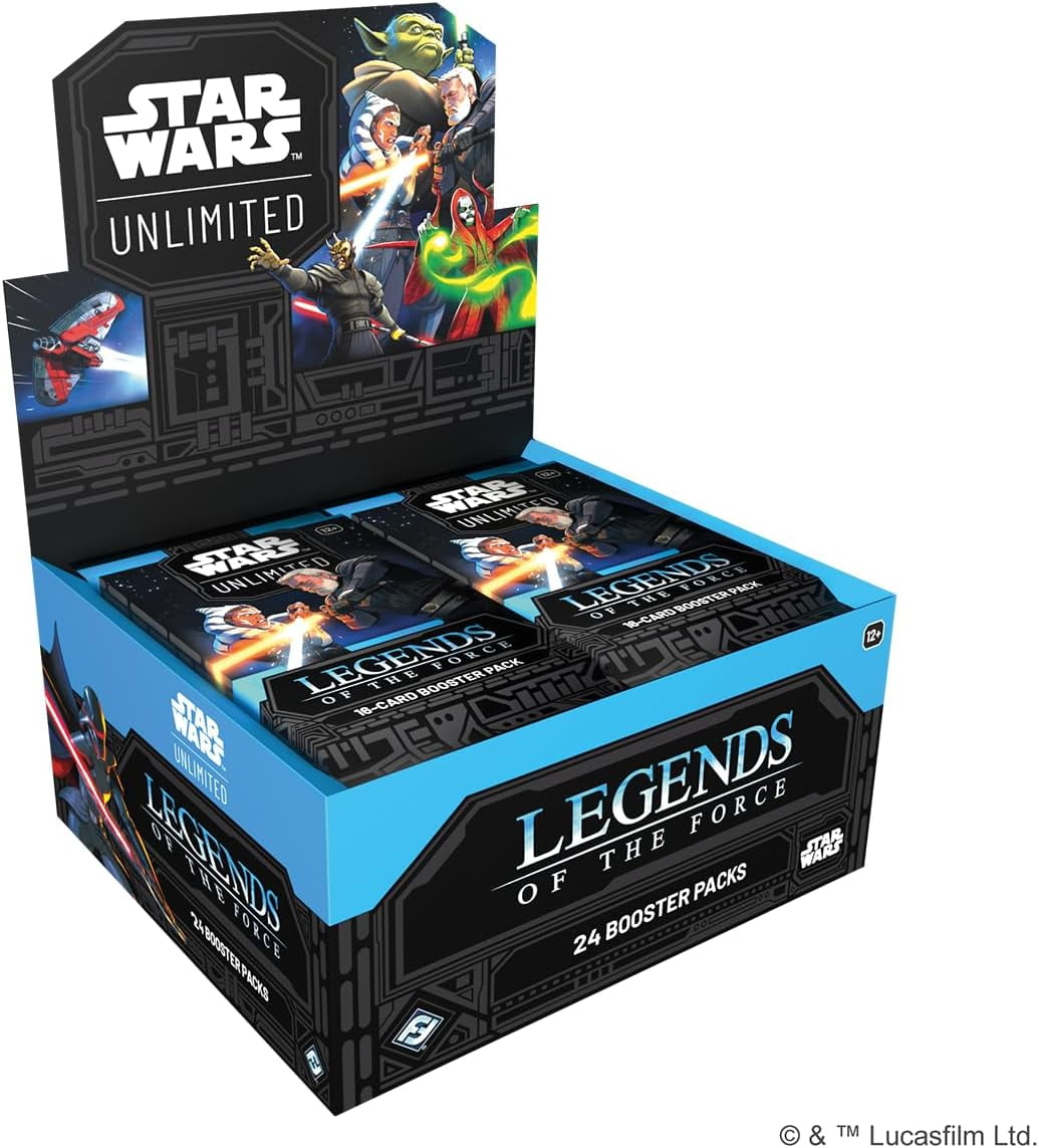 Star Wars: Unlimited TCG Legends of The Force Booster Box - 24 Packs Featuring Jedi, Sith & Iconic Characters