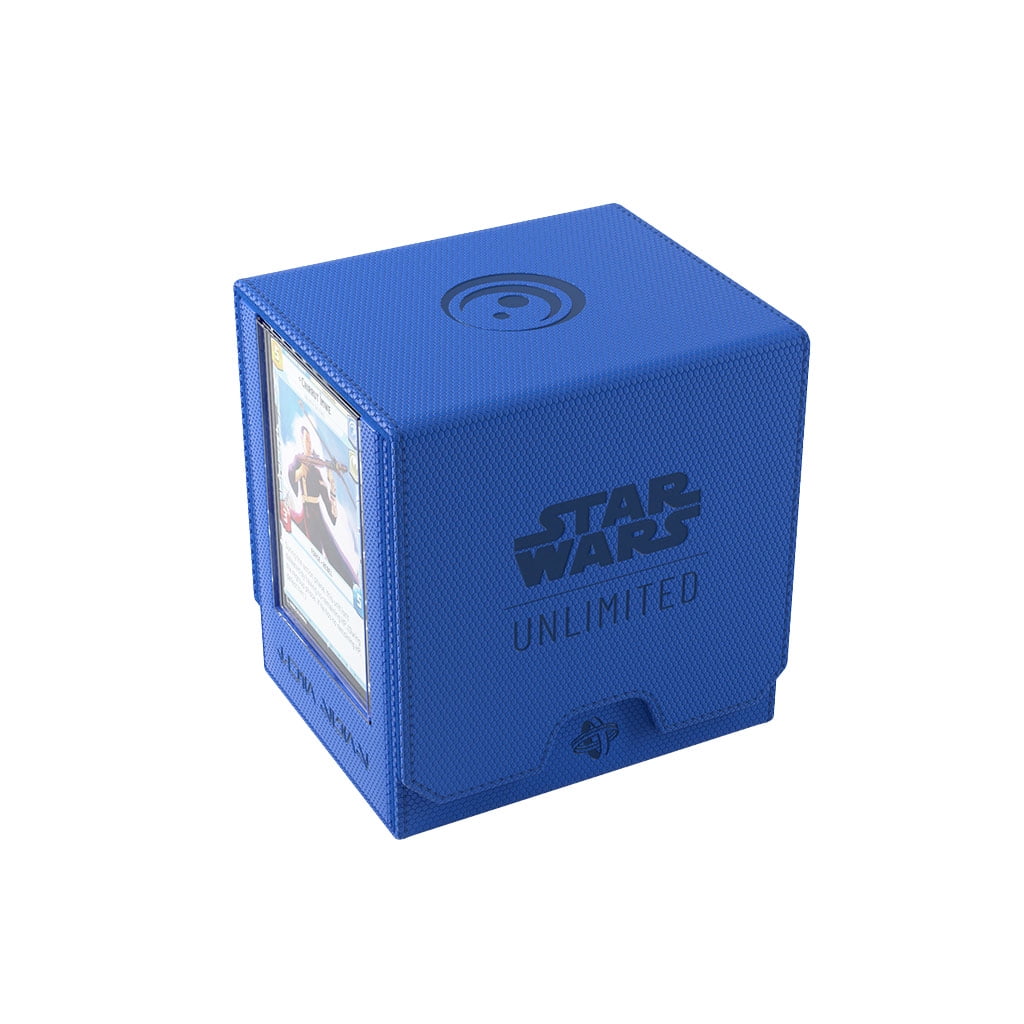 Gamegenic Star Wars Unlimited Twin Suns Deck POD - Premium Deck Box with UV-Protected Card Cases, Holds 100 Double-Sleeved Cards, Designed for The Star Wars Unlimited TCG, Blue Color