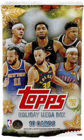 Topps 2025 Holiday Basketball Mega Box Individual Pack