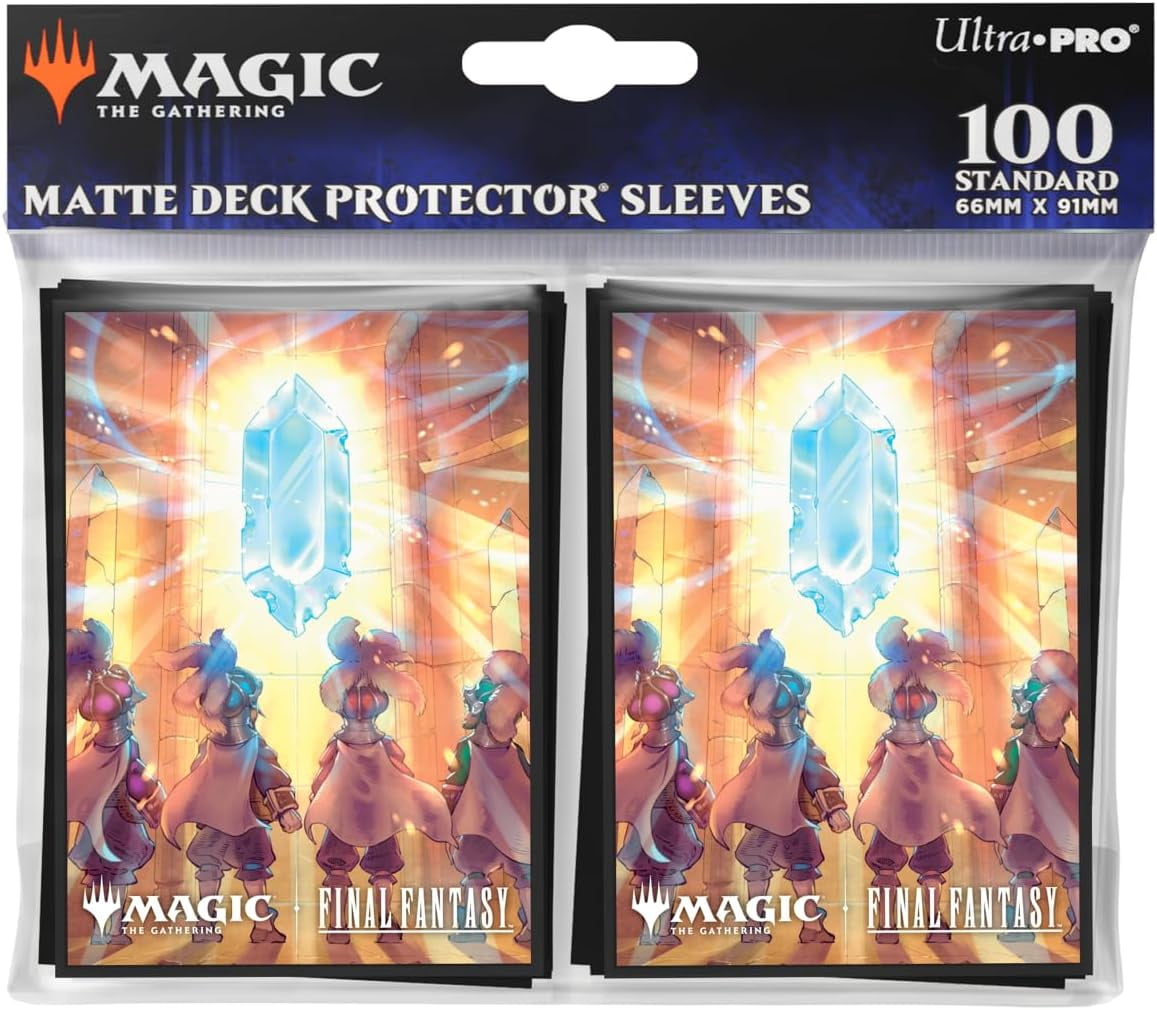 Ultra PRO - Final Fantasy x Universes Beyond Crystal's Chosen 100ct Deck Protector Sleeves for Magic: The Gathering | Trading Card Accessories, Collectible Card Game Gear, Final Fantasy Collectibles